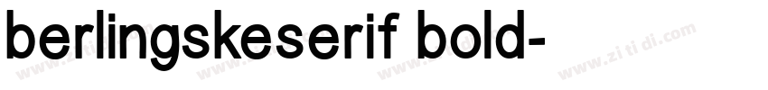 berlingskeserif bold字体转换